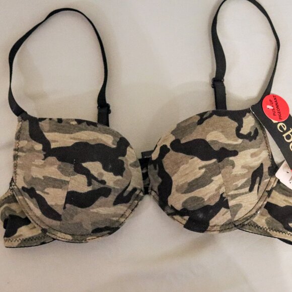 🇨🇦 Lebody Camouflage Push-Up Bra, 34C - Picture 1 of 3